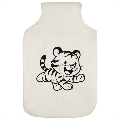 Cute baby tiger - hot, water