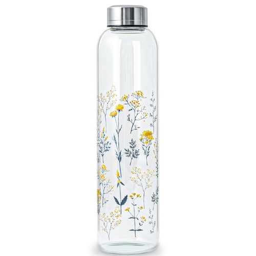 Drinking bottle glass water - 1l,